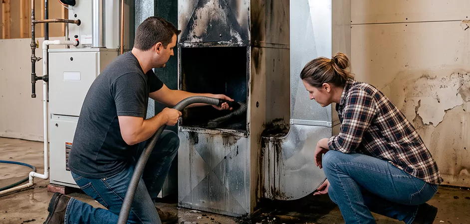 Fire and Flood Duct Restoration in Piscataway, NJ