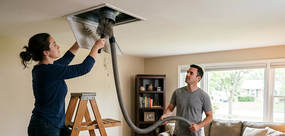 Roof and Wall Exhaust Cap Cleaning in Piscataway