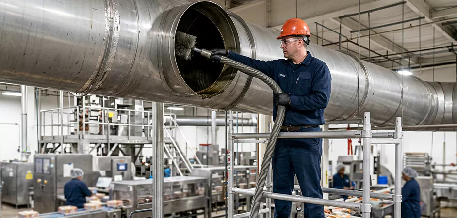 Food Processing Facility Duct Cleaning in Piscataway